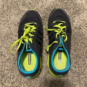 Adidas Black and Lime Green Athletic Shoes